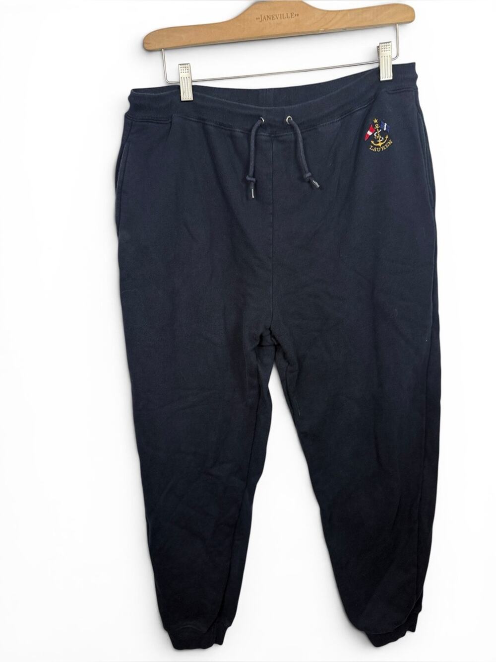 Lauren Ralph Lauren Y2K Vintage Women’s Nautical Sweatpants Joggers W2383 Sz M